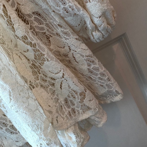 Free People Ruby Cream Lace Mini Dress - Picture 7 of 16